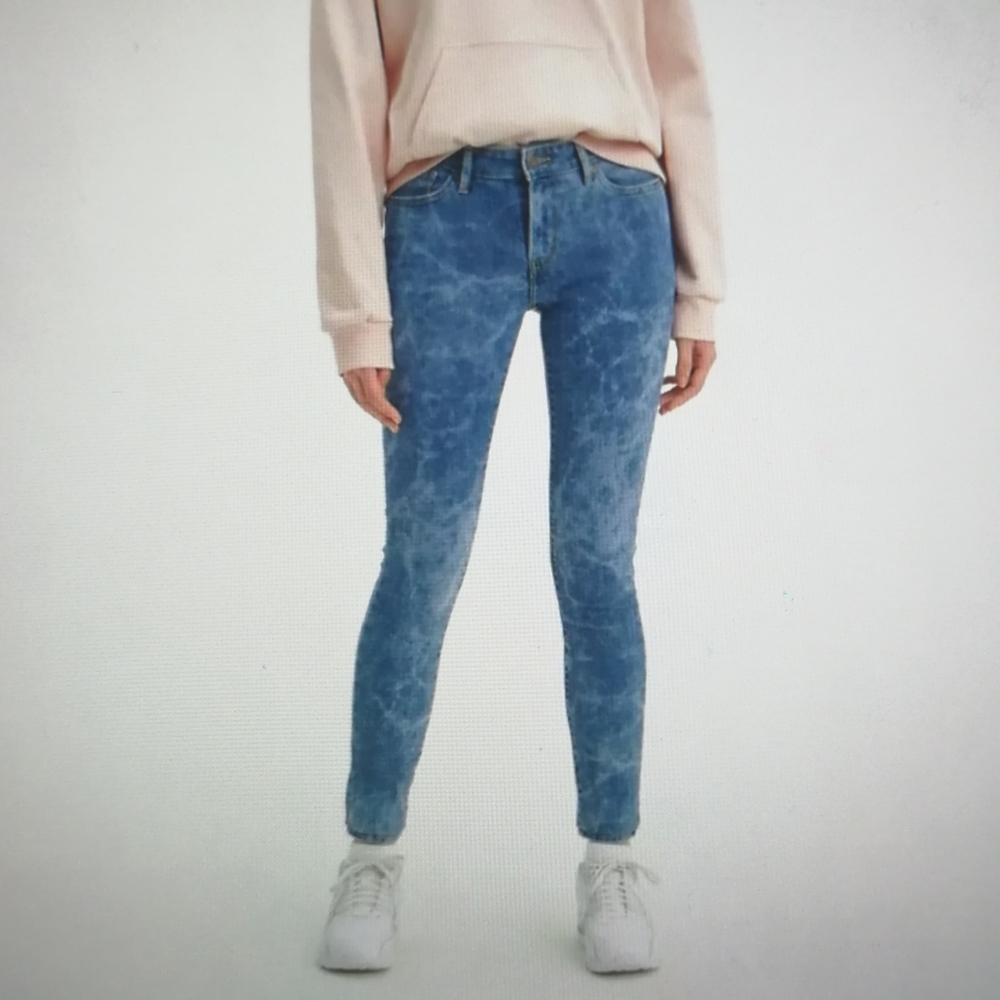 Levi's 711 Skinny Watercolor Medium Wash Jeans